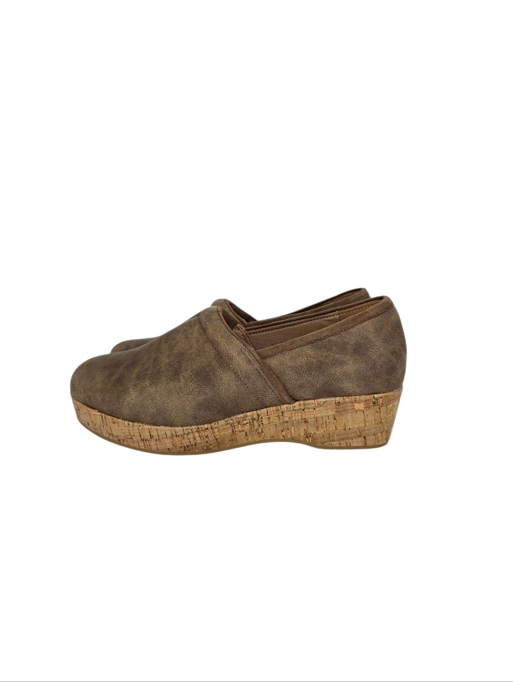 Corkys Women's All Day Slip On Clogs Slip-On Cork Wedge Sole Memory Foam Size 8